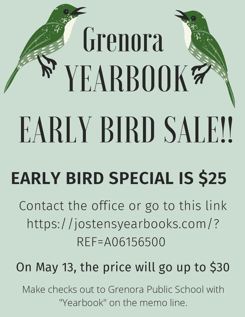 Early Bird Yearbook Sale