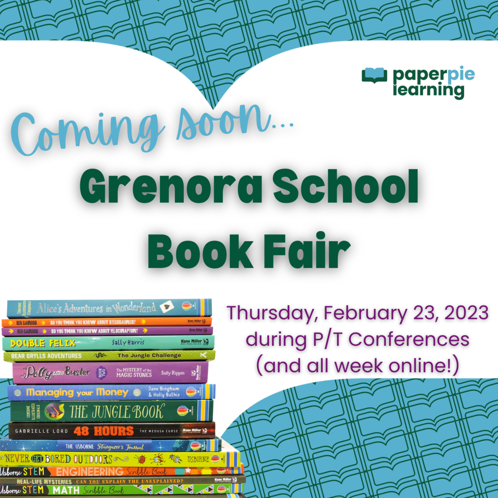 Grenora Book Fair, Thursday, February 23, during PT Conferences